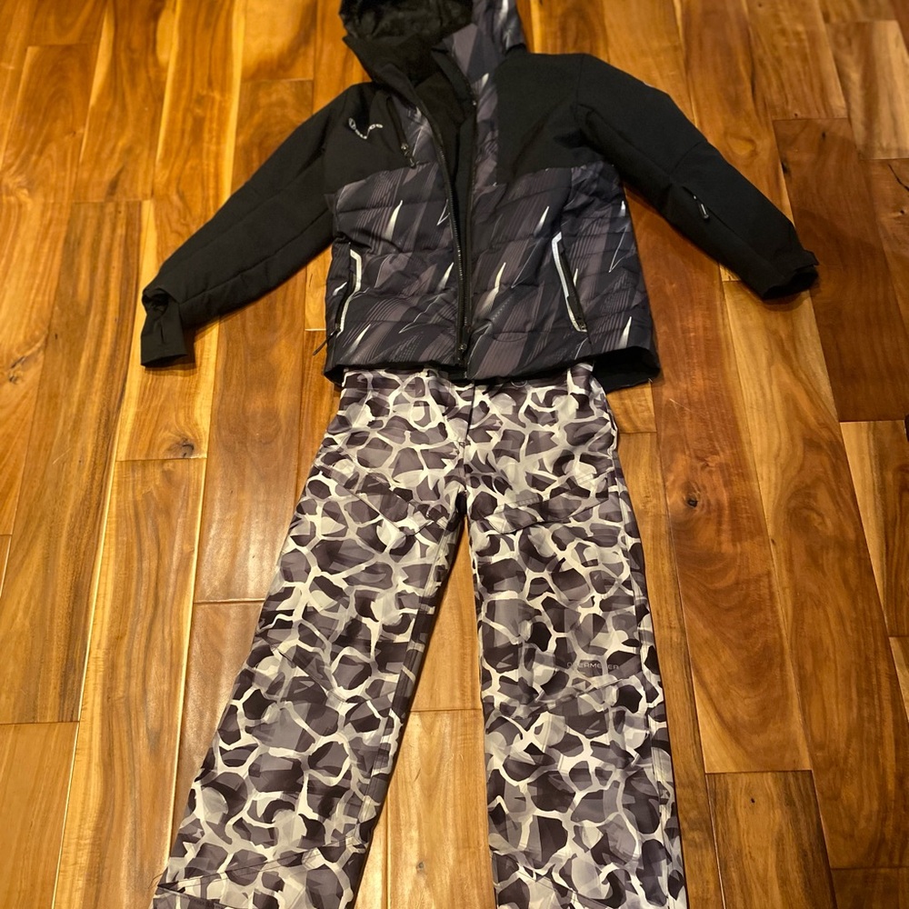 boys winter jacket and snowpant set